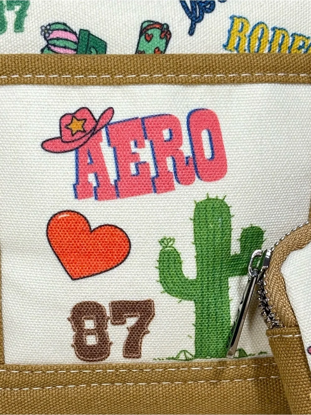 Aeropostale Western Southwest Rodeo Cowgirl Mini Tote Bag
